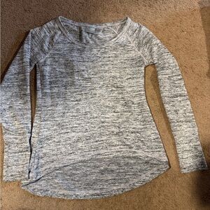 Athleta Heathered Gray Long Sleeve Top